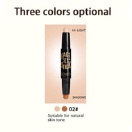 KUESICR คอนซีลเลอร์3D 2 In1แบบสองหัวไฮไลท์แท่งคอนทัวร์หน้าเงาปกปิดเต็มแมตต์คอนทัวร์สำหรับทุกสภาพผิวป