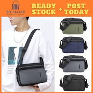 👜 BEGPACKER 👜  Nylon waterproof large capacity messenger bag Outdoor cross-body bag Side backpack Be