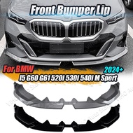 For BMW 5 Series I5 G60 G61 M Sport M60 525i 530i 2024 Car Front Bumper Lip Splitter Diffuser Body K