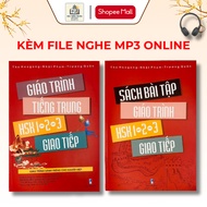 Book - Combo: Chinese textbook HSK1-2-3 communication - Free workbook + MP3 INCLUDED ONLINE LISTENIN