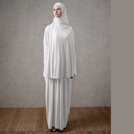 Sara SET by Aska Label - Women's Umrah Gamis set made of cool and flowy rayon spandex. Women's Umrah