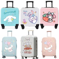 Korea Sanrio Cinnamoroll Luggage For Women Girls Cartoon Cute Students Universal Wheels Trolley Case Password Leather Case 20-22-24-26-28 Inch COD