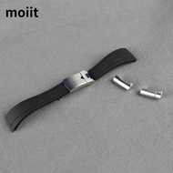 高品质 For 22mm Tudor strap GMT watchband black rubber Strap Black bay 41 Universal Men Women