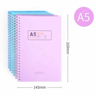 A5 / B5 6325/6318 Coil Notebook Soft Surface Waterproof Notepad Thickened Loose-leaf Book 90 sheets