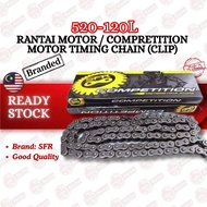 【520-120L】Rantai Motor / Competition Motor Timing Chain(Clip) (Best Quality SFR)
