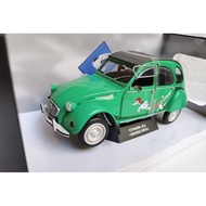 Solido 1/18 CITROEN 2CV SAUSSS ENTE CITROEN Car Model Alloy Can Open Left Right Door Front Wheel Bel