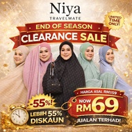 [CLEARANCE SALE] Niya TravelmateTelekung Travel bercorak Monogram Eksklusif Hiqmah, Simbol Elegant &
