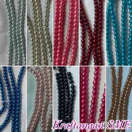 6MM 8MM Pearl Beads/ Manik pearl/ Pearl Rantai/ Glass Pearl/ Manik Rantai/ Manik Mutiara 🔴READY STOC