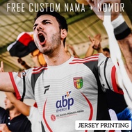 Ps Mitra Kukar Tenggarong Club Strip Football Jersey T-Shirt Custom Name and Back Number - 295