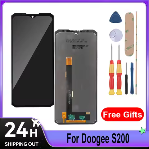 For Doogee S200/S200 plus/S200X/Fire 6 max LCD Display + Touch Screen Full Assembly Mobile Phone Rep