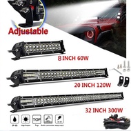 Adjustable Car LED Work Light Bar with IP68 Waterproof Rating (Multi Variations)