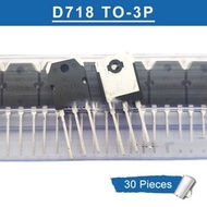 Original 2SD718 D718 TO-3P KD718 KTD718 TO3P NPN Power Transistor Brand New IC 30pcs