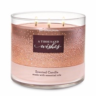 Bath and Body Works 3 wick candle A thousand Wishes