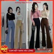 SUPER HACK STYLE MULTI-COLOR 1-Button Flared Pants