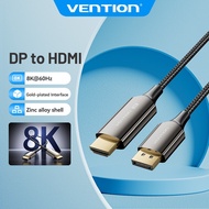 Vention DisplayPort to HDMI Cable HD 8K 60Hz HDR 144Hz DP 1.4 to HDMI 2.1 Uni-Directional Braided Co
