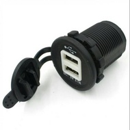 USB Charger Dual Port 12-24V Car Motorcycle Truck bus