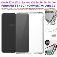 Soft TPU Clear Case For Kindle 12th 11th 10th 8th 7th 6th 5th Gen Paperwhite 6 5 4 3 2 1 Colorsoft O