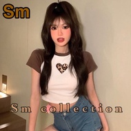 CROP TOP RIB LEOPARD KNIT PREMIUM/ WOMEN'S RIB TOP PREMIUM LEOPARD CROP TOP LEOPARD KNIT RIB CROP TO