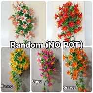 Bunga Rambat Lily Gantung Plastik Artificial Palsu / Bunga Rambat Tempel Dinding / Bunga Lily Juntai