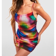 Boohoo Fitted Spaghetti Strap Dress