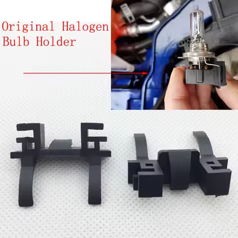 2pcs H7 LED Headlight Bulb Holders Adapters for Focus FIAT Land Rover