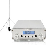 FM Transmitter,15W FM Radio Broadcast Transmitter for Church,Long Range FM Radio Transmitter Stereo 