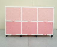 Club Lemari Plastik Double Club Flip Rotan 3 Susun dan 2 Susun 4 pintu 16 pintu