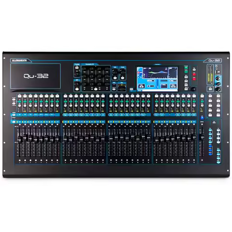 Allen & Heath Qu-32 Digital Audio Mixer Chrome Edition Professional DJ Mixing Console For Audio Syst