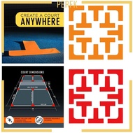 [Perfk] Pickleball Court Marker, Lines Marking, Mini Tennis Court Throw Down Markers Equipment, Cour