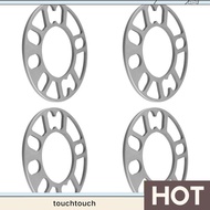 4Pcs Aluminum Wheel Spacers Shims Plate Auto Wheel Spacers Stud for 4X100 4X114.3 5X100 5X108 5X114.