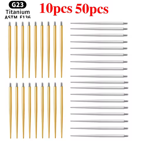 10pcs G23 Titanium 14G/16G/18G Piercing Body Piercing Jewelry Tools Puncture Needle For Belly Eyebro