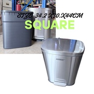 Round Pedal Dustbin / 20L Stainless Steel Pedal Dustbin / Office Dustbin / Home Dustbin /Trash Bin