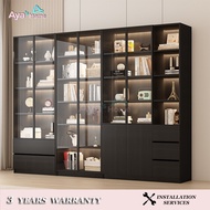 JOK Display Cabinet Home Bookshelf Cabinet Study Room Overall Storage Cabinet