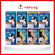 [12 Pouches] Purina Felix Cat Wet Food Pouch in Jelly 85g