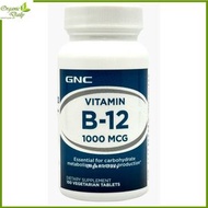 GNC - 活腦維他命 B-12 (1000微克) 100 粒 [平行進口] 此日期前最佳:2027年04月30日