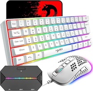 60% Wired Compact Gaming Keyboard 61 Keys 11 RGB Backlight Full Keys Anti-ghosting + Wired Lightweig