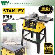 Stanley Table Saw 254mm 10" SST1801 1800W mesin potong kayu mesin meja potong stanley table saw sst1801 cutting wood