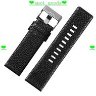 Watch Strap [Dissai] Genuine Leather Watch Strap Unisex DZ4323 DZ1657 DZ4344 Cowhide Bracelet 24 26 