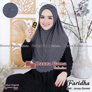 Gauragama Faridha Instant Hijab Tudung Sarung Size M Jersey Material Gormet Malay in Ruffles