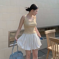 BALLON SKIRT กระโปรงมินิมอล กระโปรงทรงบอลลูน มีซับในกางเกง กระโปรงสั้น