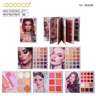 I G O D C Brand 1 3 0 6 4-7 8 Color Eyeshadow Palette Makeup Matte Cartoon