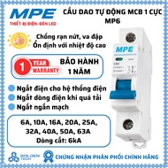 Single-phase circuit breaker, single-phase MCB automatic circuit breaker Icu 4.5kA, 6kA MPE