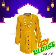 NEW IZZY BLOUSE - MUSLIM FASHION WOMEN WEAR IRONLESS DRESS PLUS SIZE (S-3XL) CASUAL WEAR, COLLEGE WE