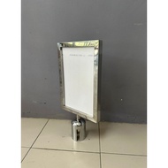QUEUE UP STAND - DISPLAY A4/ SIGNAGE BOARD/ Q STAND BOARD / STAINLESS STEEL SIGN FRAME QUEUE STAND H