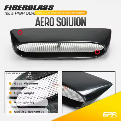 For 14-18 Mazda 3 MPS 3Dr 5Dr Hatch ZR Style FRP Fiber Glass Large Hood Scoop Fiberglass Bonnet Air 