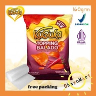 Kusuka Keripik Singkong Lapis Saos Balado Besar / Glazed Cassava 160gr