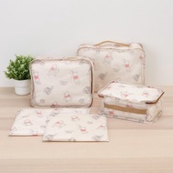 迪士尼小熊維尼2WAY多功能洗衣袋組 五入-旅行收納 × 洗衣袋