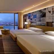 Full Set Apartment Can Set Modern Simple Double Bed Hotel Single Bed Apartment Wooden Furniture Furn