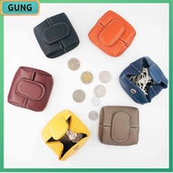 G กระเป๋าสตางค์หนังวัวกระเป่าใส่เหรียญหนังแท้ Dompet Koin 5สีกระเป๋าหูฟังสี่เหลี่ยมแฟนซีขนาดเล็ก