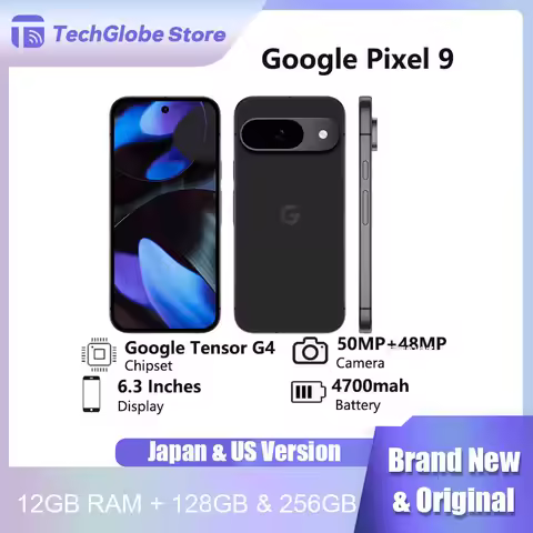 New Original Google Pixel 9 Smartphone 128GB 256GB 5G Android Phones 6.3" Google Tensor G4 12GB RAM